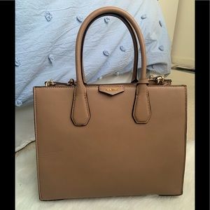 NIne West Tan Satchel Bag